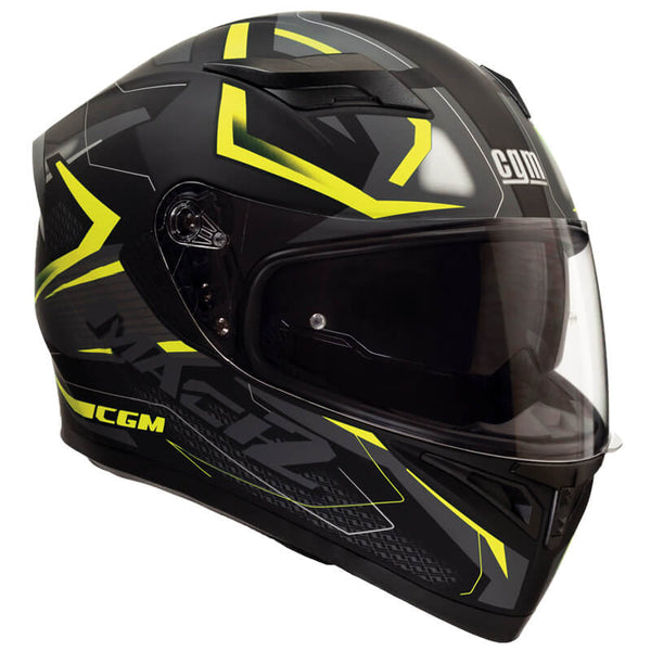 Casque Intégral pour Scooter Visière Longue CGM Tampere Mach 2 316G Mat Jaune Fluo Différentes Tailles online