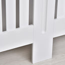 Copritermosifone in Legno MDF Bianco 152x19x81 cm -8