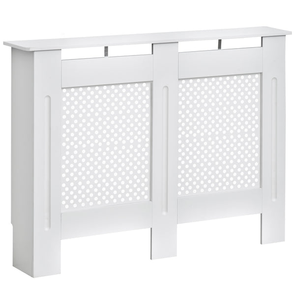 Cache radiateur en bois Grille blanche 111,5x82x19 cm prezzo