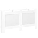 Copritermosifone in Legno a Griglia Bianco 151.5x82x19 cm -1