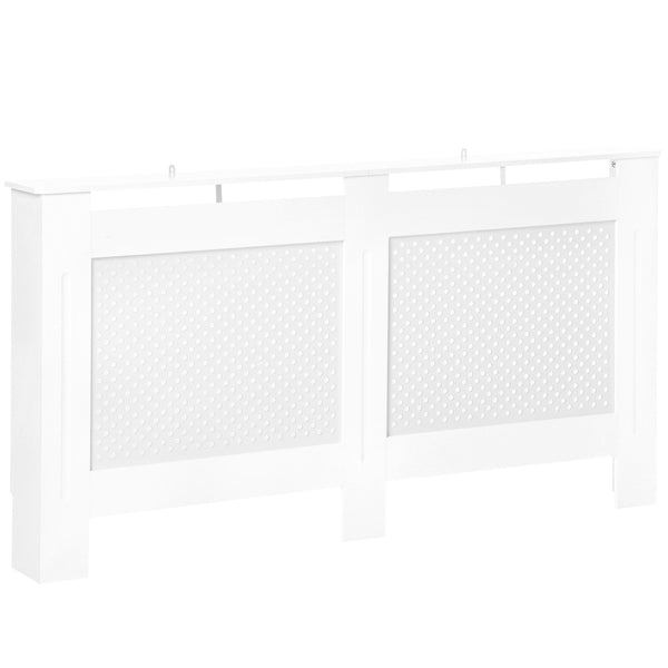 Cache radiateur en bois Grille blanche 151,5x82x19 cm prezzo