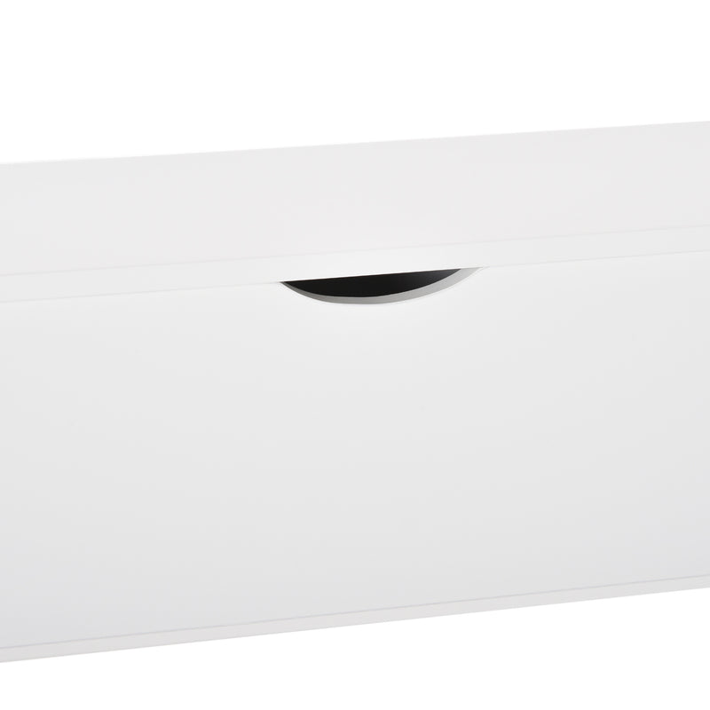 Cornice per Camino 107x18x100 cm in Legno MDF Bianco-7