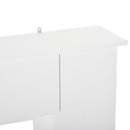 Cornice per Camino 107x18x100 cm in Legno MDF Bianco-8