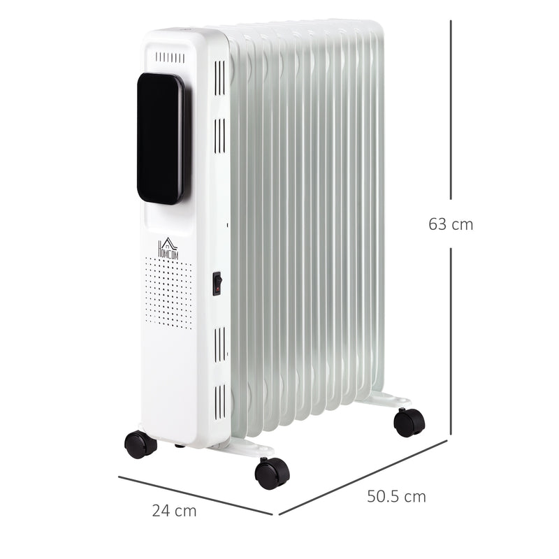 Stufa Termosifone ad Olio 2720W 11 Elementi Bianco-3