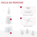 Albero di Natale Artificiale 180 cm 390 Rami Bianco-7