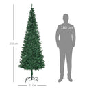 Albero di Natale Artificiale 210 cm 631 Rami Folti Verde -3