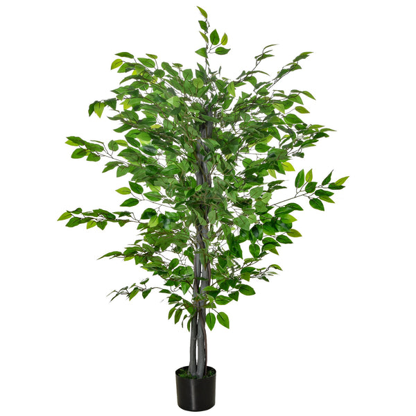 online Plante Artificielle de Ficus H135 cm avec Pot Vert