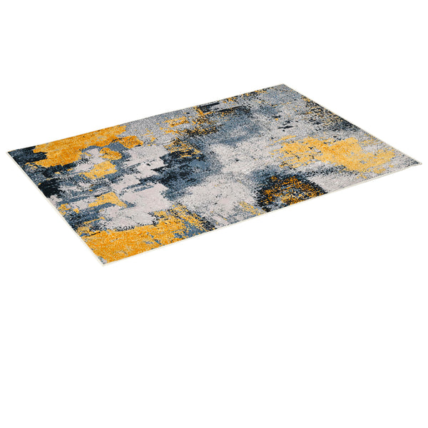 online Tapis Moderne pour Intérieurs 200x140 cm en Polyester Effet Velours Multicolore