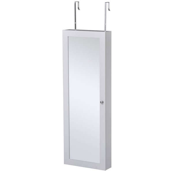 prezzo Armoire à Bijoux Miroir 35,5x9x100 cm Blanc