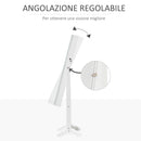 Specchio da Terra Armadio Portagioie  46x36.5x151.5 cm con Luce LED Bianco-6