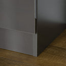 Cassettiera 4 Cassetti 75x36x72 cm in Truciolato Grigio-8