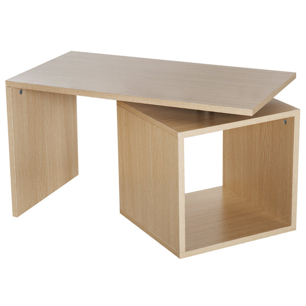 Table Basse en MDF Bois Naturel 77x40x44 cm acquista