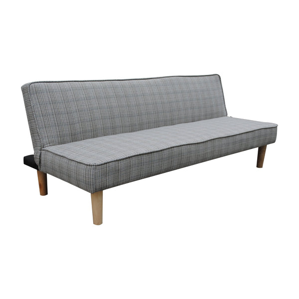 acquista Canapé convertible 3 places inclinable en lin gris 177x70x69 cm