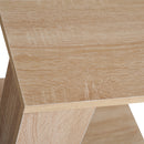 Set di 2 Tavolini Componibile Bianco e Rovere 50x50x48 cm/40x40x44 cm -8