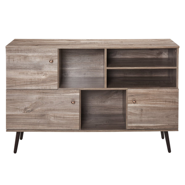 Buffet Meubles de Salon 3 Portes 4 Étagères 135x46x91,5 cm sconto