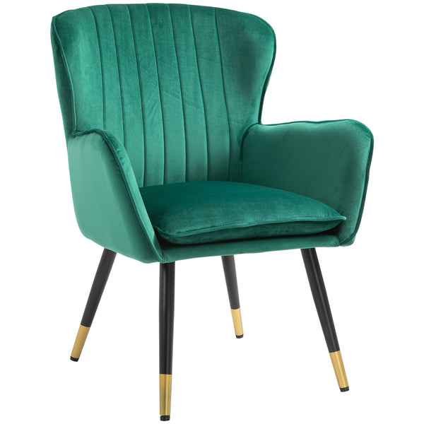 prezzo Fauteuil rembourré en tissu vert