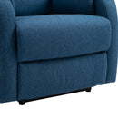 Poltrona Relax Reclinabile Elettrica 77x91x106 cm in Tessuto  Blu-10