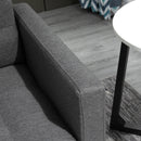 Divano Letto 200x79x96 cm in Tessuto Grigio-8