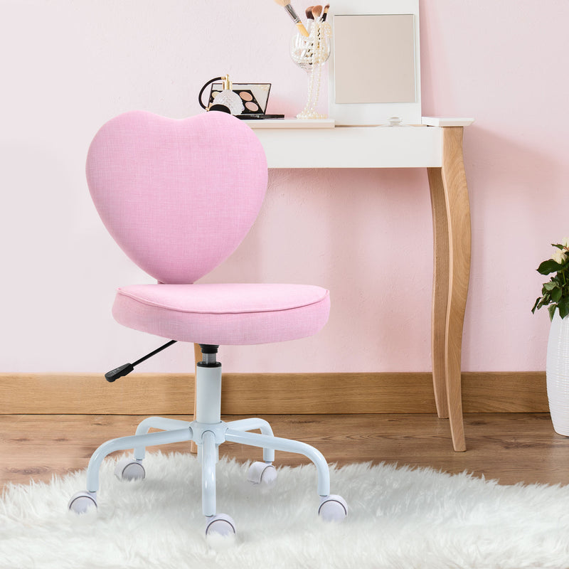 Chaise de bureau rose en forme de cœur – acquista su Giordano Shop