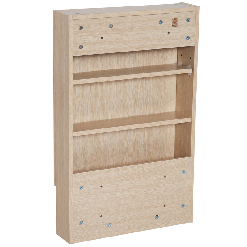 Specchio Armadietto da Bagno Pensile Ripiano in Legno 50x80x13,5 cm -9