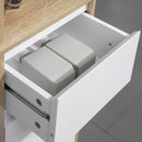 Mobile Bagno con Ripiani 32,6x30x171,2 cm in MDF Bianco-7