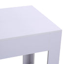 Scrivania da Ufficio con 3 Ripiani in Legno Bianco 100x60x75 cm -6