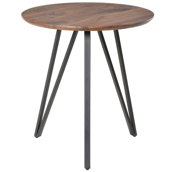 prezzo Table Ronde Ø70 cm en Métal et Bois MDF Noyer