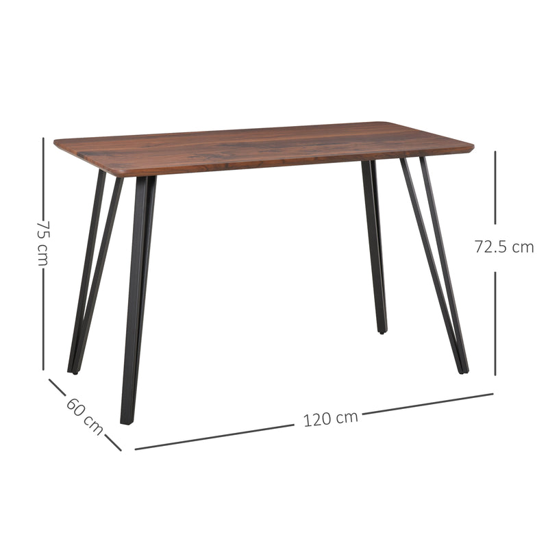 Tavolo Rettangolare 120x60x75 cm in Legno Noce-3