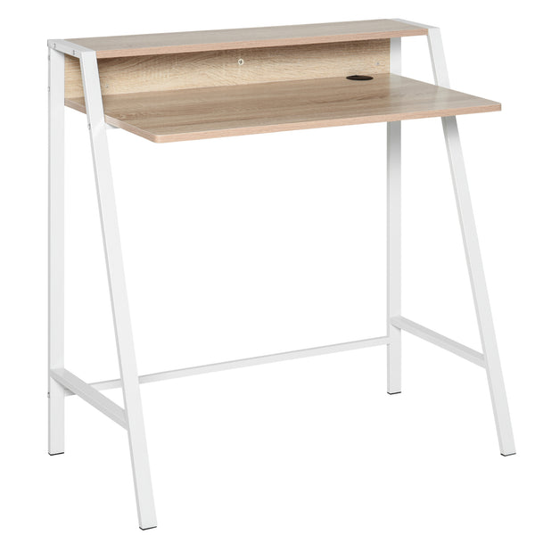 Bureau 84x45x85 cm en Bois et Métal Chêne acquista