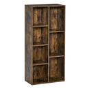 Libreria 5 Ripiani 7 Cubi 50x24x106 cm in MDF Marrone Rustico-1