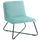 Fauteuil rembourré 55x69x68 cm en velours vert