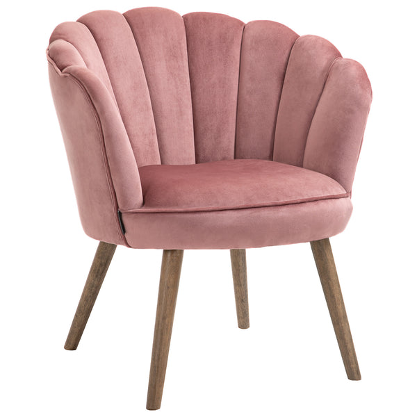 online Fauteuil rembourré 66x72x79 cm en velours rose