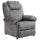 Fauteuil relax manuel en tissu gris