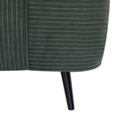 Poltrona Letto Singolo Trasformabile 82x89x83 cm in Legno e Acciaio Tessuto Velluto a Coste Verde-8