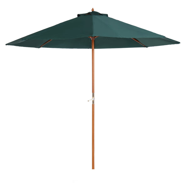 Parasol de jardin Ø2,7 m Mât Ø38 mm en Bois de Peuplier Vert prezzo