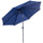 Parasol de Jardin Ø300 cm en Métal et Polyester Bleu