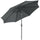 Parasol de jardin Ø300 cm en Métal et Polyester Gris Foncé