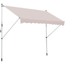 Tenda da Sole Avvolgibile 3x1.5m Autoportante Beige -1