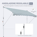 Tenda da Sole a Muro 300x150 cm in Metallo e Poliestere Verde-6