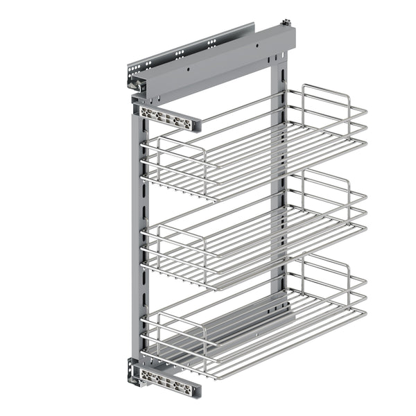 prezzo Chariot extractible pour modules inférieurs de cuisine de 300 à 480 mm en acier chromé Emuca Brillo