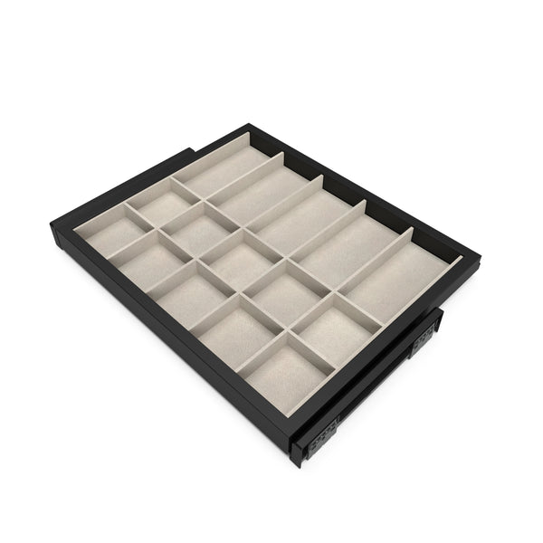 Kit tiroir organisateur et cadre pour armoire 600 mm en aluminium et plastique Emuca gris pierre prezzo