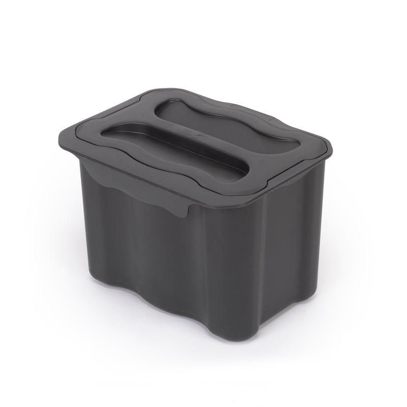 Pattumiera da Cucina ad Estrazione 5 L in Plastica Emuca Grigio Antracite-1