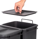 Pattumiera da Cucina ad Estrazione 2x 35 L in Plastica Emuca -8