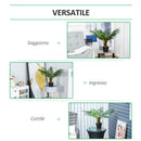 Pianta Artificiale Palma Tropicale H60 cm con Vaso Verde-4