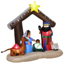 Presepe Gonfiabile 201x100x183 cm con Luci LED Multicolore-1