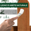 Staccionata in Legno 12 Pezzi H34 cm per Aiuole Giardino e Orto-5