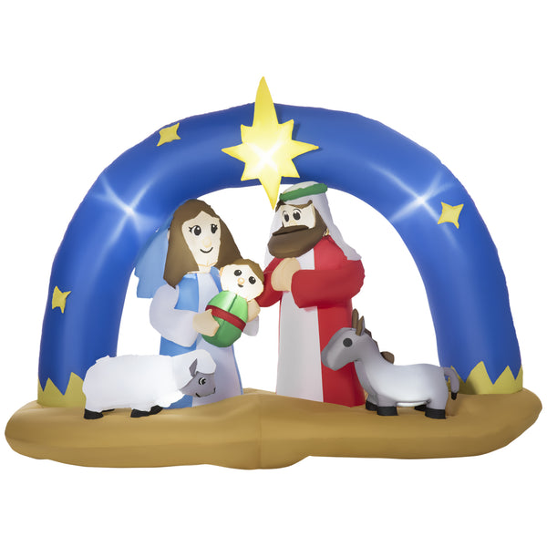 Crèche de Noël gonflable 206x95x157 cm avec lumières LED online