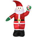 Babbo Natale Gonfiabile Luminoso 155x85x240 cm con  Luci LED-1