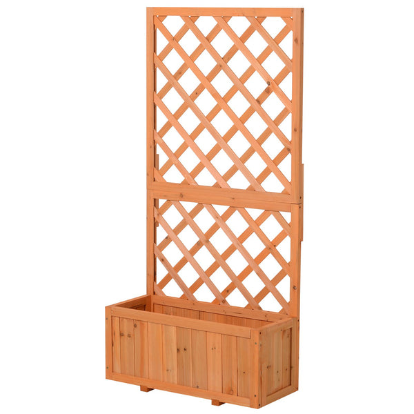 Jardinière avec Grille 72,5x31,5x149,5 cm en Bois d'Oranger online