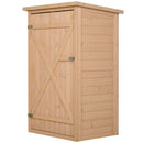 Casetta Box da Giardino in Legno di Abete 75x56x115 cm -1